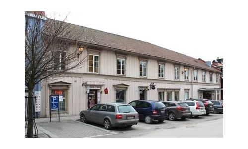 Huset där Sparbanken i Enköping öppnade sitt första bankkontor