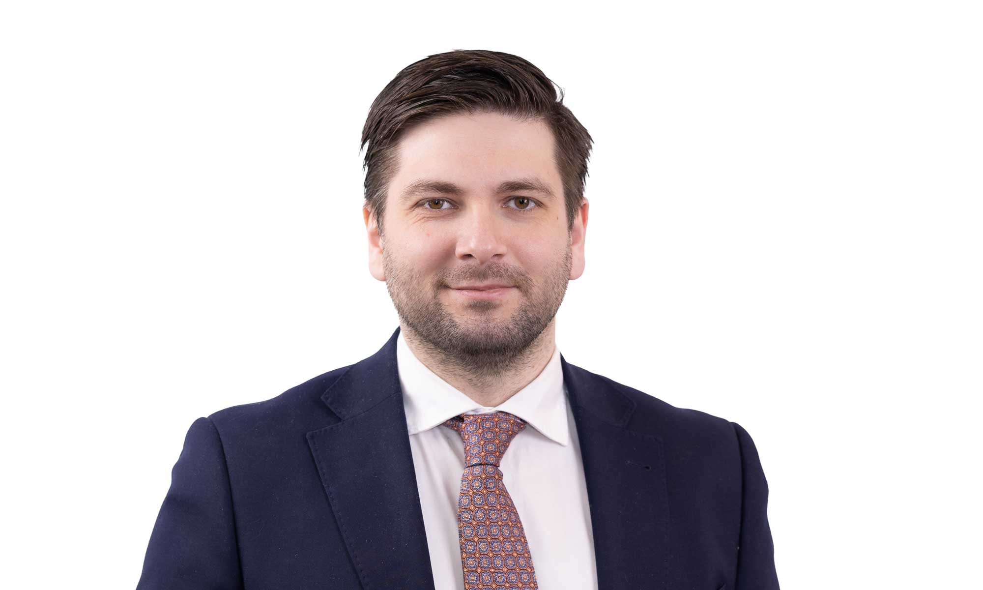 a man in a white shirt and black jacket